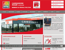 Tablet Screenshot of carrosserie-rouze.com